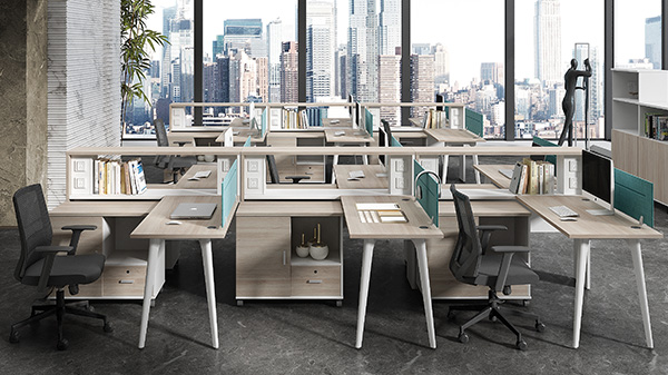 時尚簡約多人組合屏風辦公桌 時尚簡約多人組合屏風辦公桌隔斷 屏風工作位 屏風卡位廠家定制